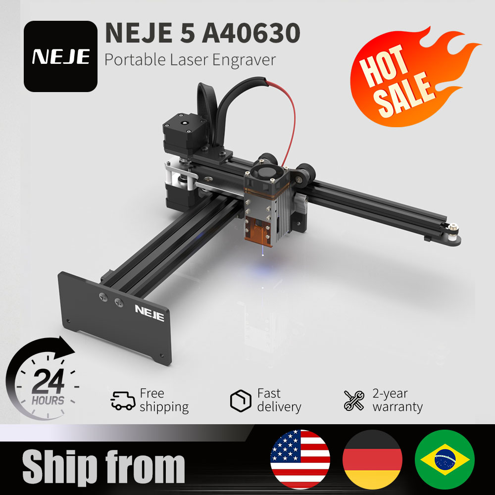Industrial Laser Engraver For Metal - NEJE 5 A40630 20W Portable Smal