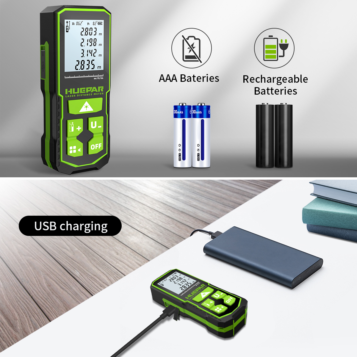 Huepar Digital Green Laser Dis - огляд і ціна Industrial Laser Displacement Sensor
