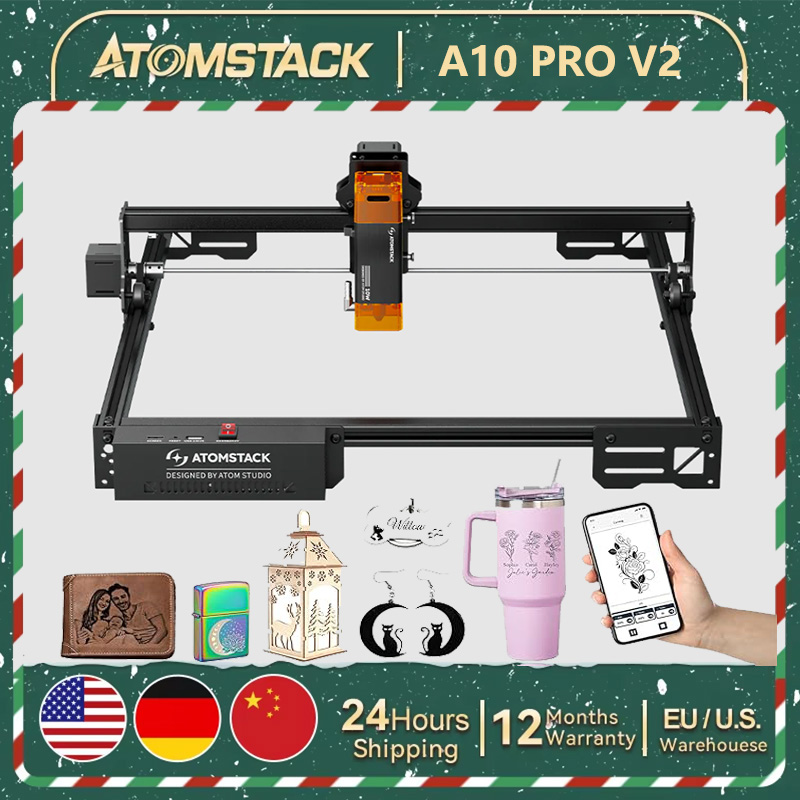 ATOMSTACK A10 PRO V2 Laser Eng - огляд і ціна Industrial Laser Engraver For Metal