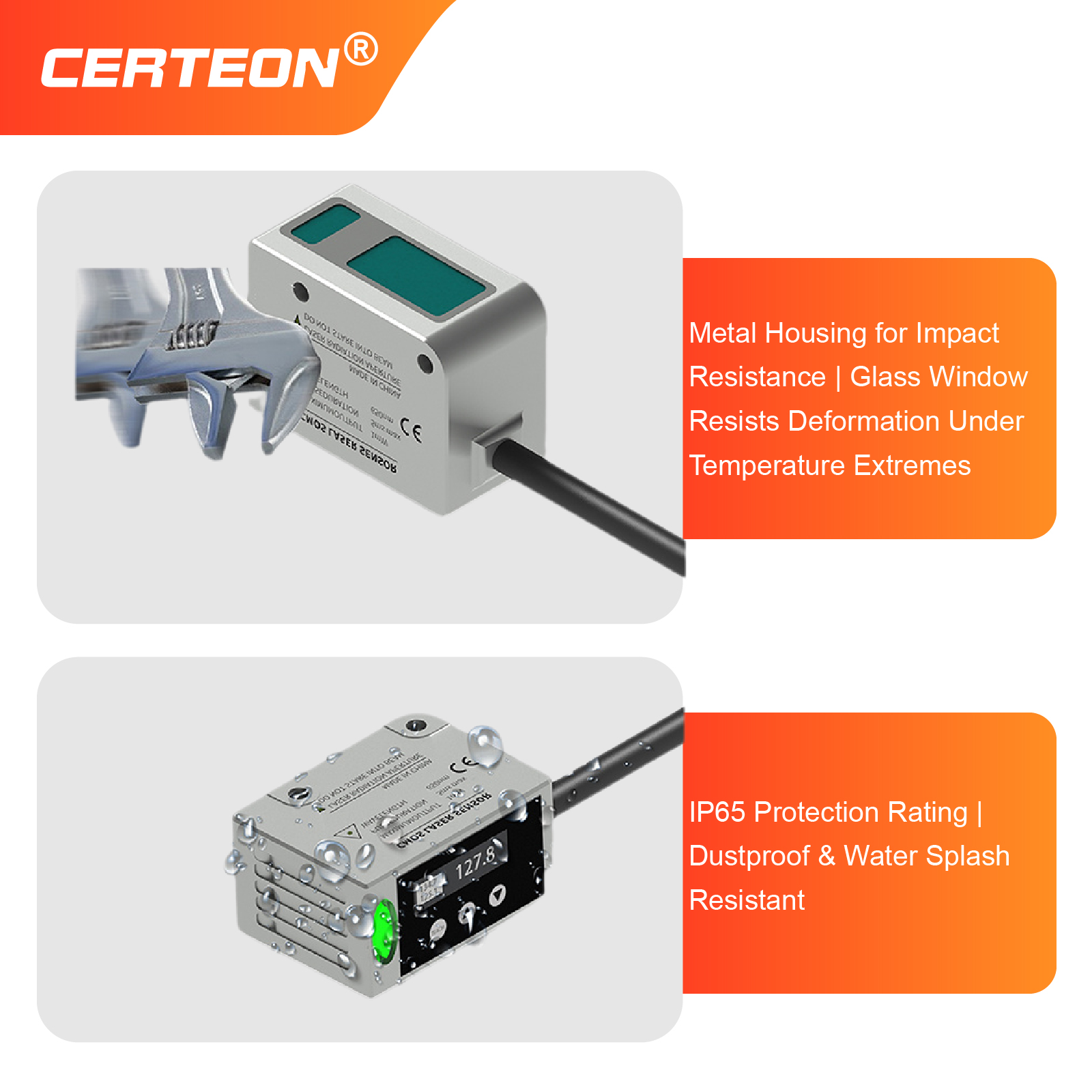 LR400 Laser Displacement Senso - огляд і ціна Industrial Laser Displacement Sensor