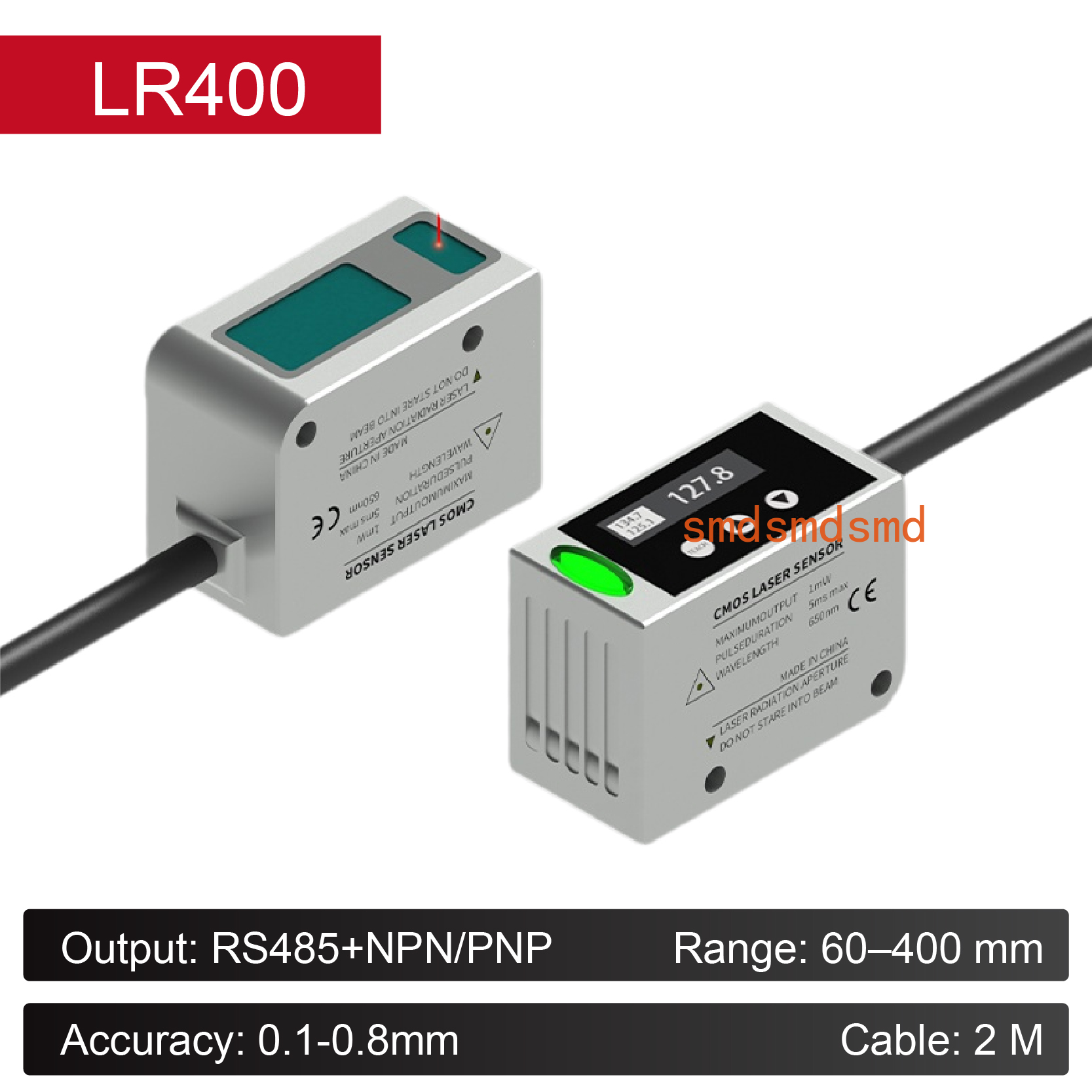 LR400 Laser Displacement Senso - огляд і ціна Industrial Laser Displacement Sensor