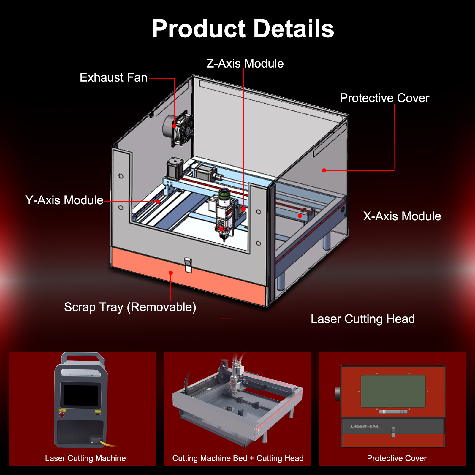 [EU/US] Desktop 220V 50Hz Lase - огляд і ціна Industrial Laser Metal Cutting Machine
