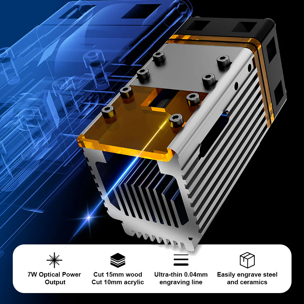 NEJE 5 A40630 20W Portable Sma - огляд і ціна Industrial Laser Engraver For Metal