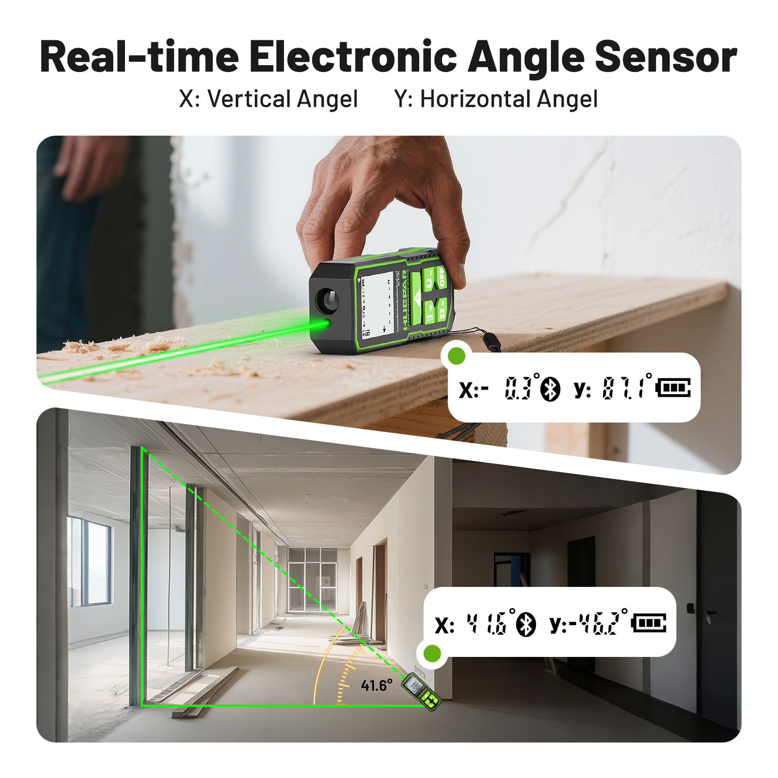 Huepar 100m Bluetoothed Laser  - огляд і ціна Industrial Laser Displacement Sensor