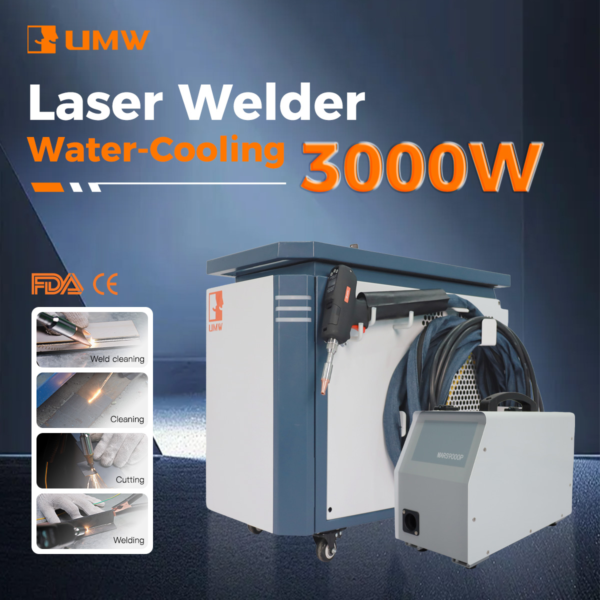 3000W Water Cooling Laser Weld - огляд і ціна Industrial Laser Metal Cutting Machine