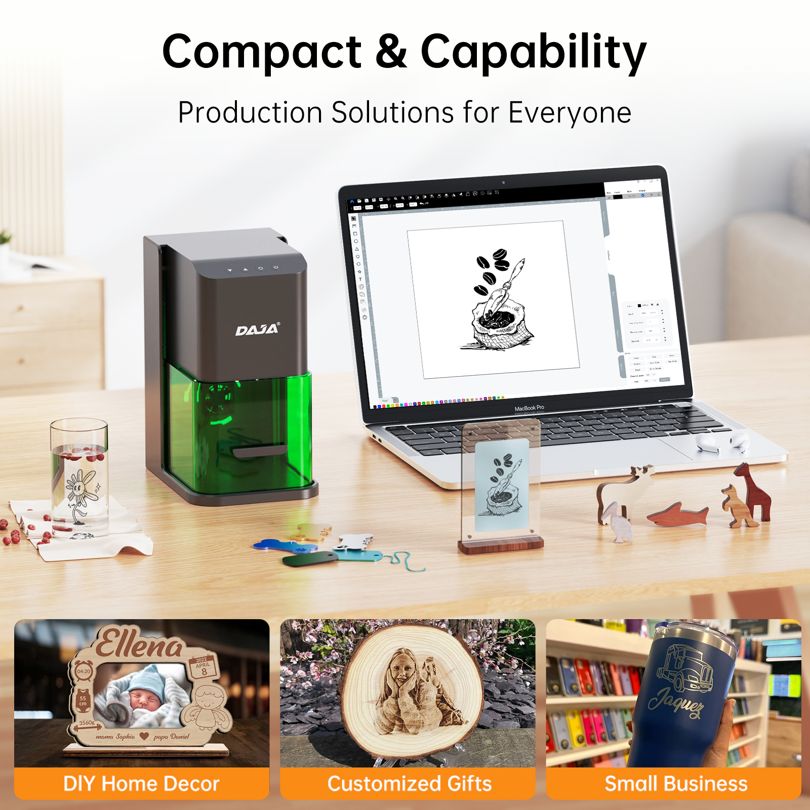 DAJA C1 Ultra Laser Engraver G - огляд і ціна Co2 Laser Engraving Machine